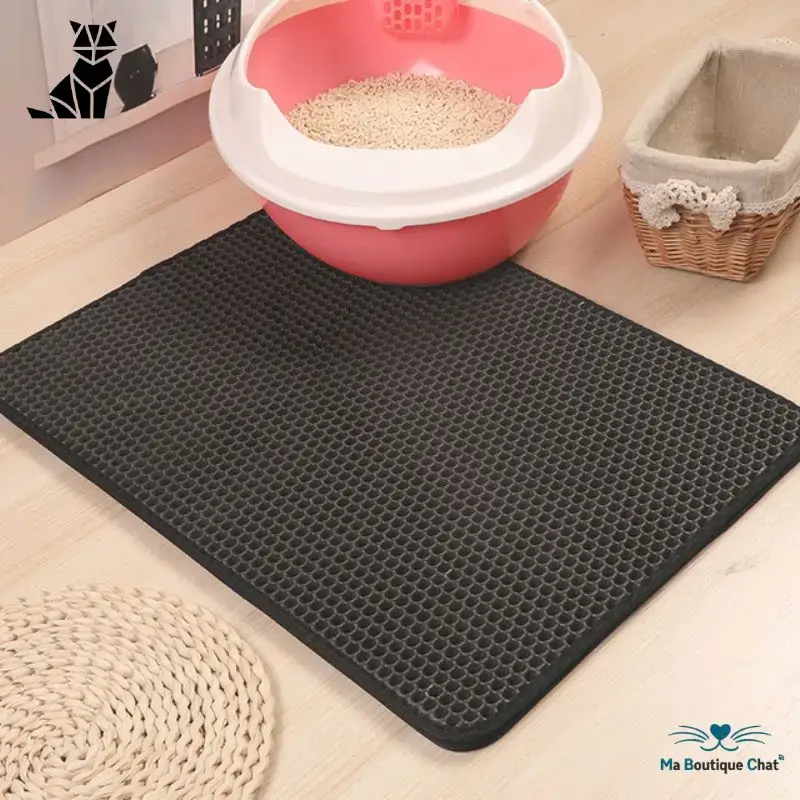 Tapis Anti Litière Chat Double Couche Piège