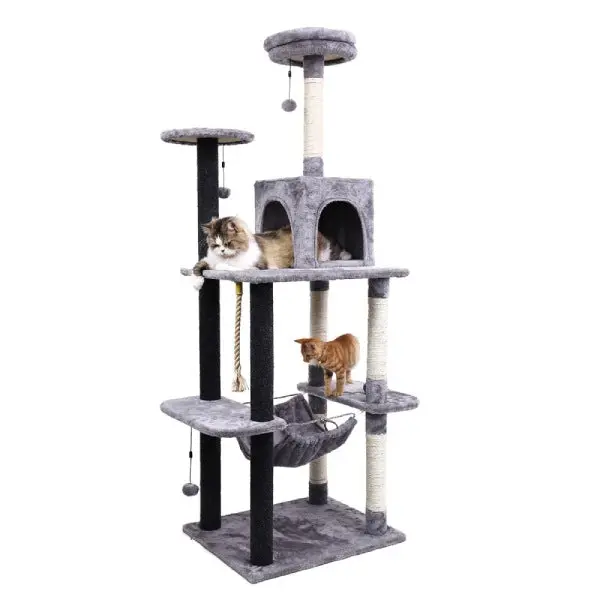 Grand Arbre à chat en Bois 1m75 Luxie