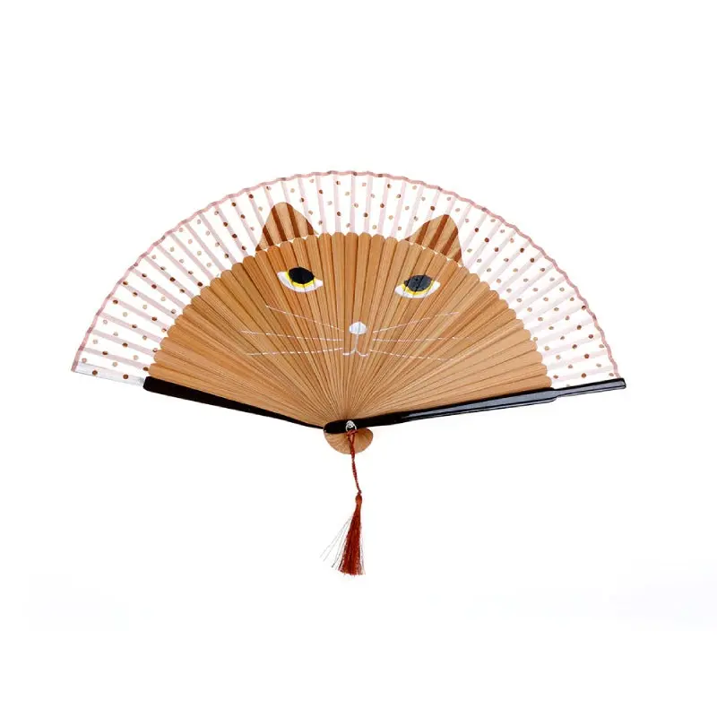 Eventail Japonais Chat