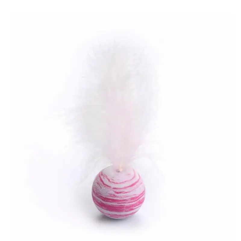 Balle Plume Chat Jouet Interactif Stimulant