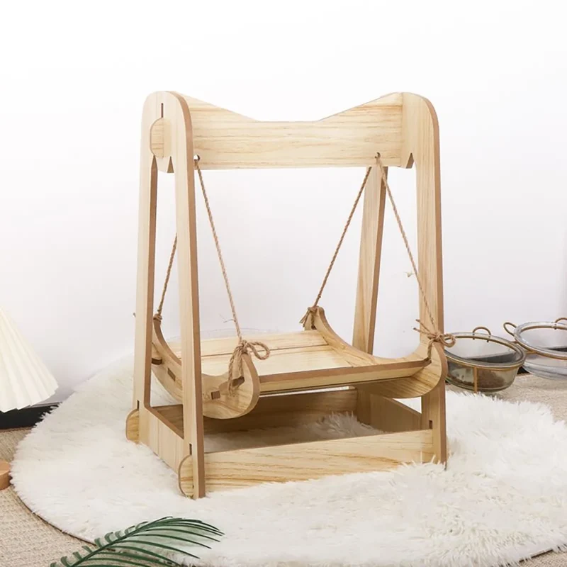 Balançoire pour Chat en Bois - Modèle "SwingPaws"