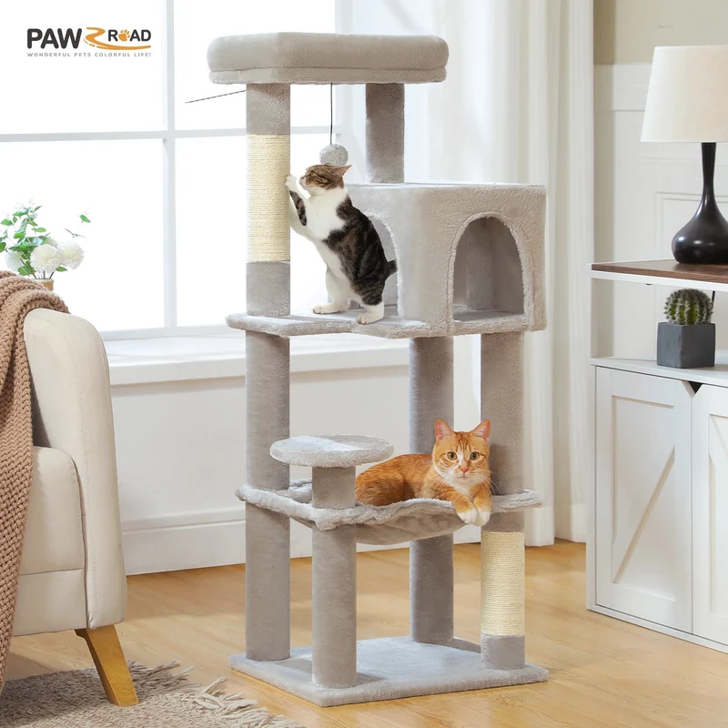 Arbre à Chat Multifonction - Modèle "MidnightPaws"