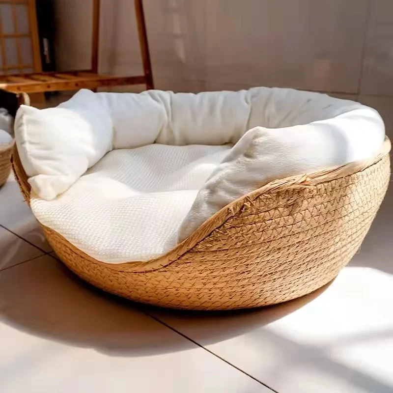 Panier osier chat - Bamboo Sofa