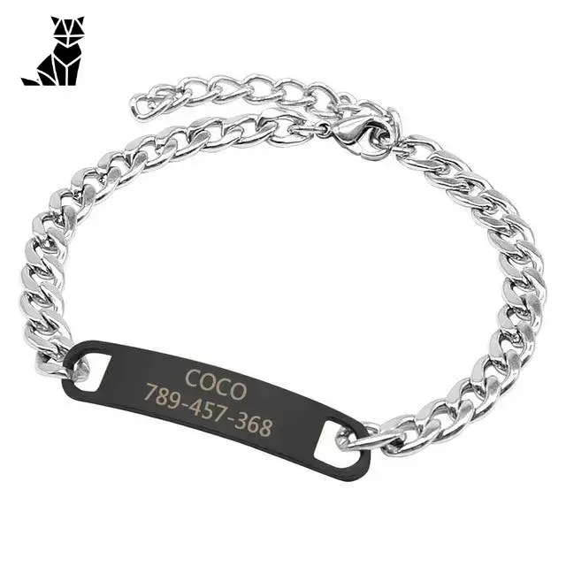 Collier Personnalisable Chat Chiot avec Gravure Nom