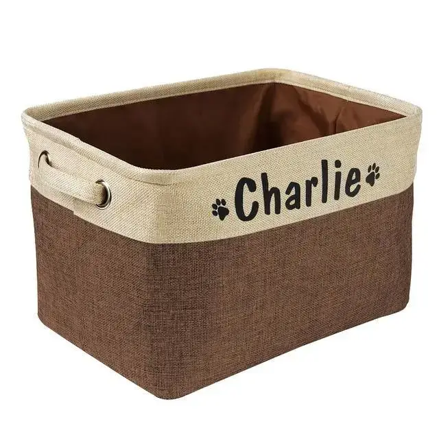 Panier Rangement Jouets Personnalisable Chien Chat