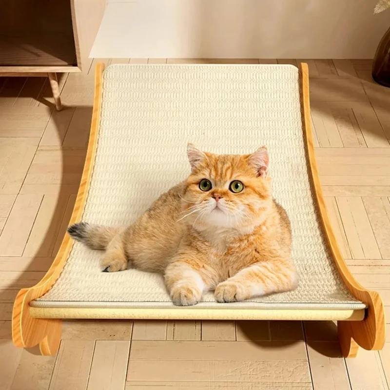 Hamac pour chat - Avec griffoir intégré en sisal