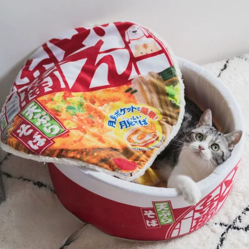 Lit pour chat- En de pot de Noodle