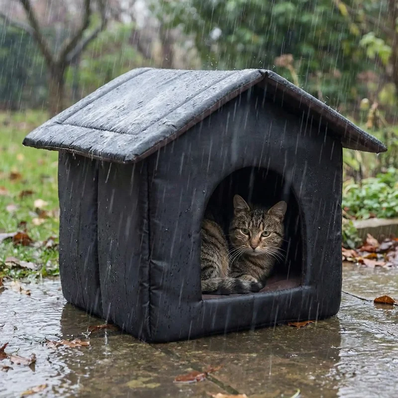 Niche pour chat extérieur - Isolée