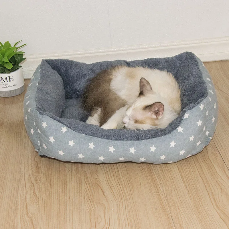 Panier pour chat - Motif étoiles
