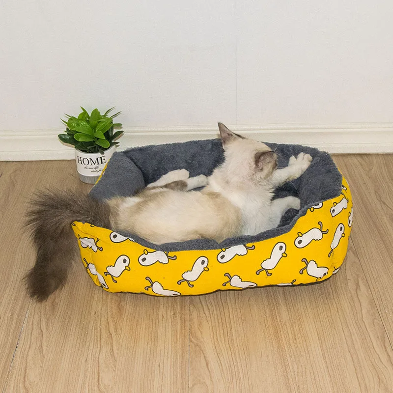 Panier pour chat - Motif poussins