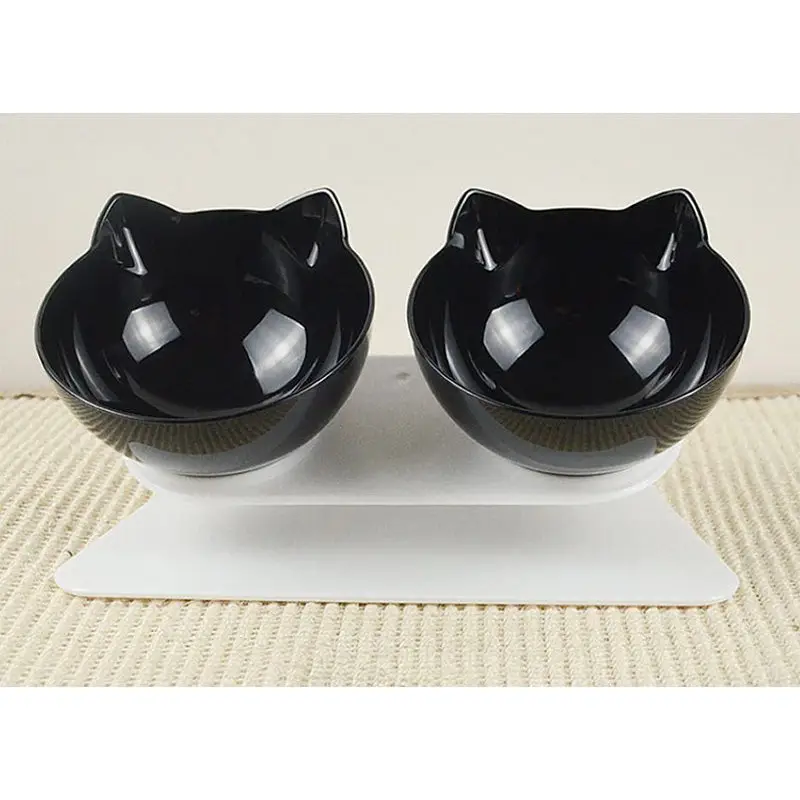 Gamelle Tête de Chat Surélevée Ergonomique