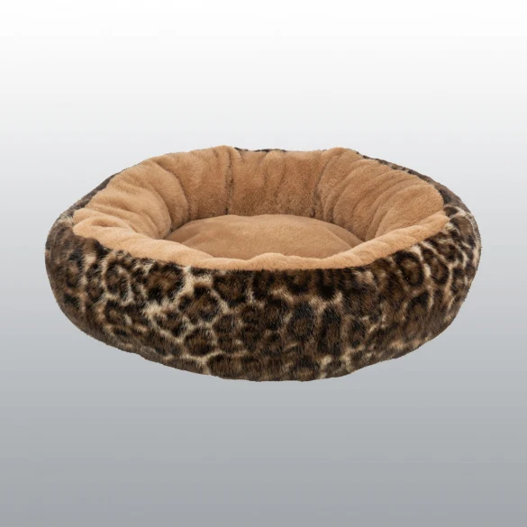 Corbeille Leo en peluche pour chat