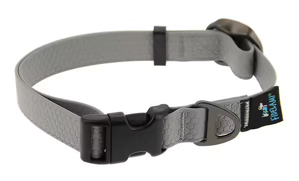 Collier premium gris chien