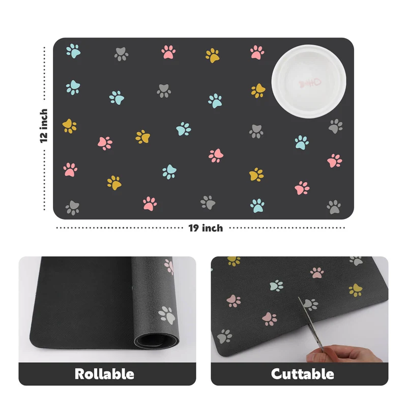 Non-Slip Mat for Dog Bath Grooming Table and Food Bowl