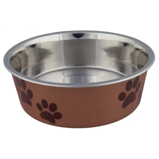 Gamelle en acier inox revêtement plastique
