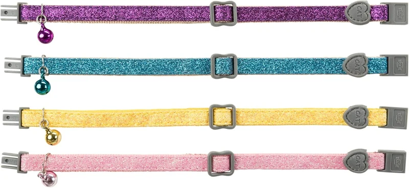 Collier chat en metal et plastique couleur aléatoires