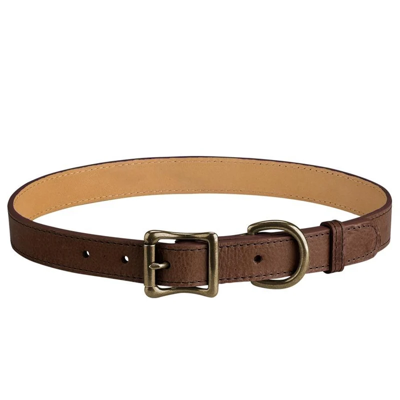 Italian Leather "X-Large" Dog Collar - Personalized