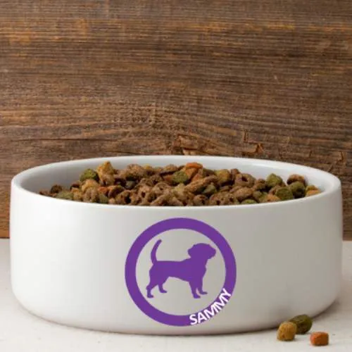 Circle of Love Personalized Large Dog Bowl