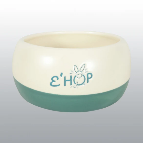 E'HOP Gamelle Céramique Vert pour rongeurs