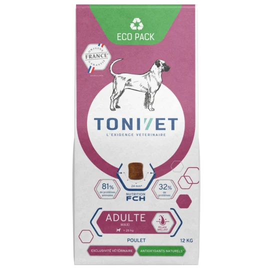 Tonivet Adult Maxi Poulet Croquette Pour Chien