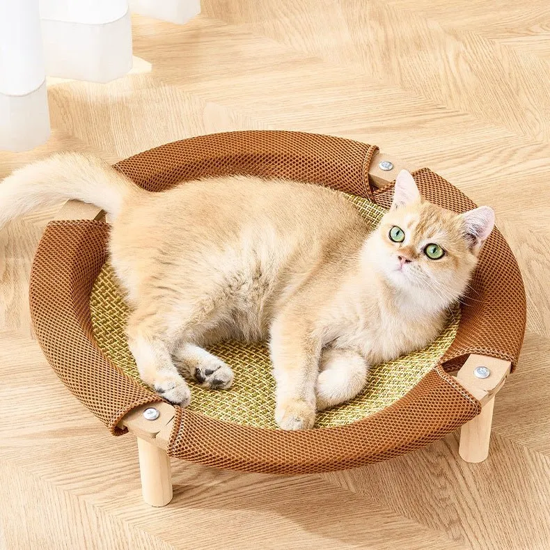 Elevated Cat Bed for Large Cats | Round Shape