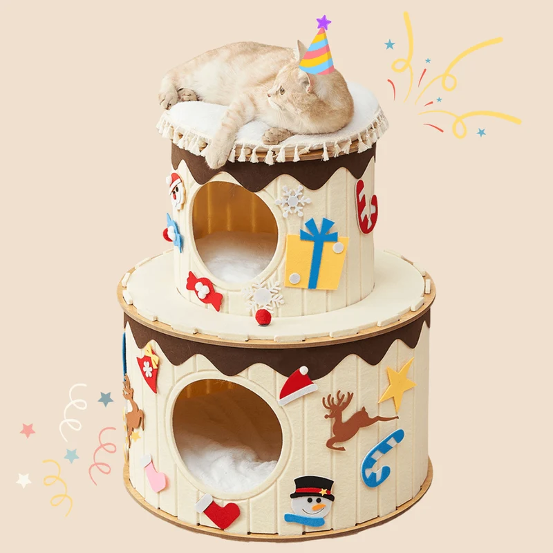 Cake Cat Bed for Maine Coon Cats