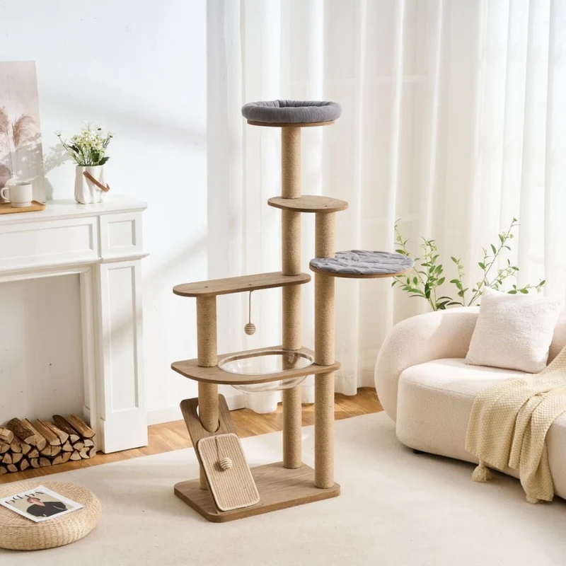 Large Cat Tree for Maine Coon Cats Climb and Sleep | K1