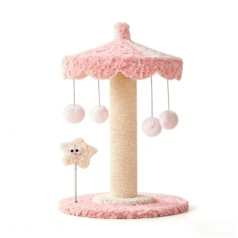 Cute Small Cat Tree | Pink Carousel