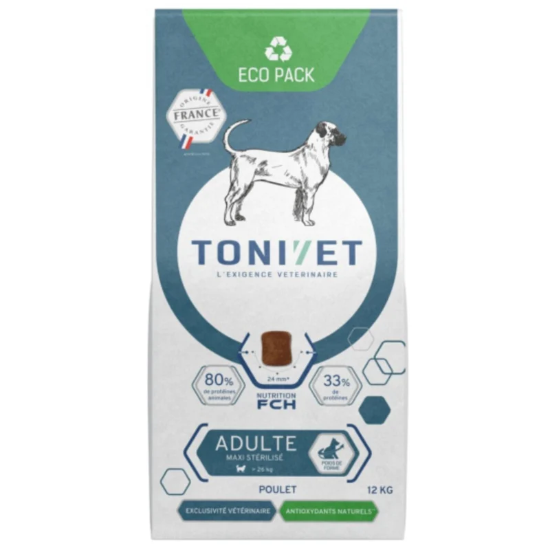 Croquettes Tonivet Chien Adulte Maxi Stérilisé