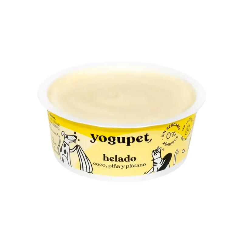 Glace sans lactose Noix de Coco Ananas Banane Yogupet
