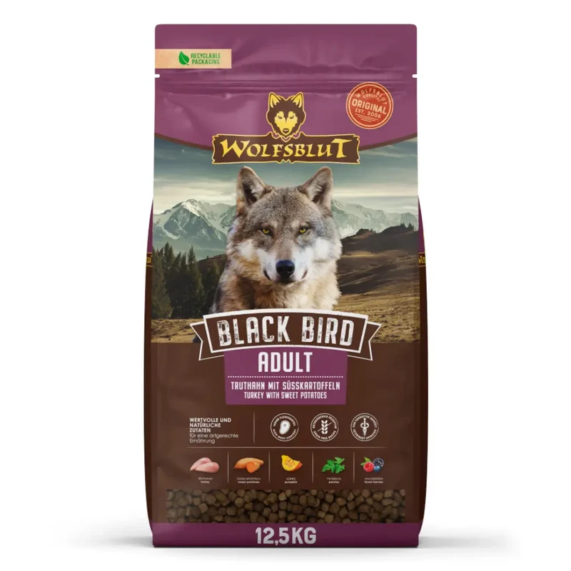 Croquettes chien Wolfsblut - Black Bird Adult