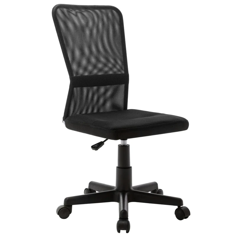 Chaise fauteuil siège de bureau informatique étude 44 x 52 x 100 cm tissu en maille noir 02_0024036