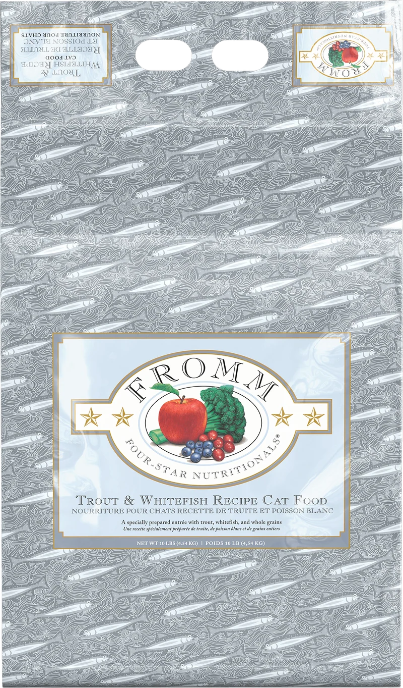 Fromm Four-Star - Chat Truite et Poisson Blanc - Nourriture Sèche pour Chats
