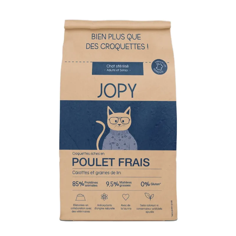Croquettes Jopy Chat Stérilisé Poulet