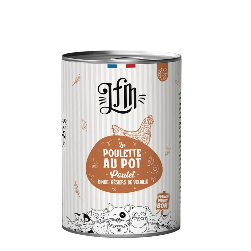 Pâtée Poulette au Pot Chat LFM