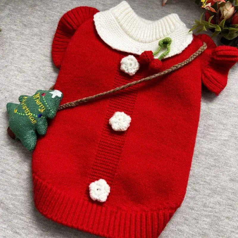 Pull de Noël Chien - Tricot Chaud Enveloppant