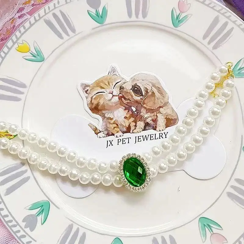 Collier Chat de Luxe - Perles et Gemmes
