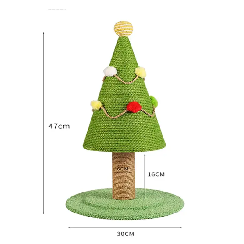 Arbre à Chat Sapin de Noël - Griffoir Sisal