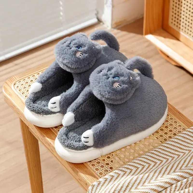 Chaussettes Coton Motif Chat - Antidérapantes