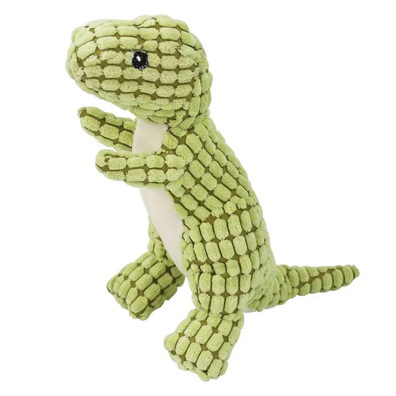Peluche Dinosaure Sonore pour Chien - Laine de Maïs
