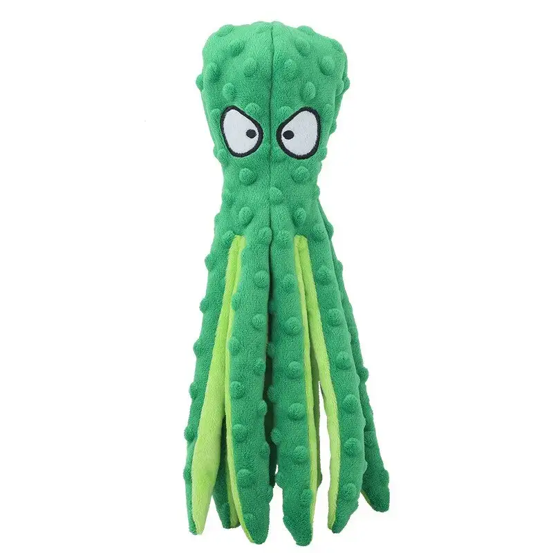 Jouet Sonore Chien Peluche Poulpe - Tentacules Souples