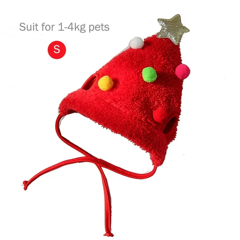Bonnet de Noël Sapin pour Chat - Attache Réglable