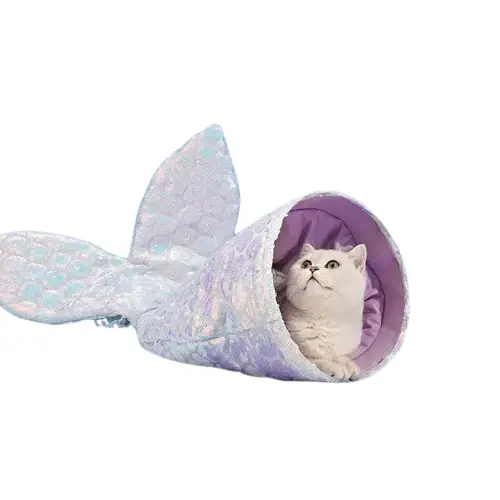 Lit Sac de Couchage Chat - Cocon Chaud Lavable
