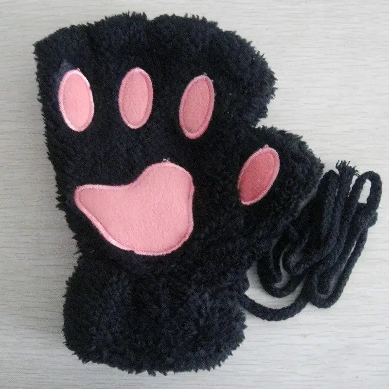 Gants Pattes de Chat - Polaire Corail Toute Douce