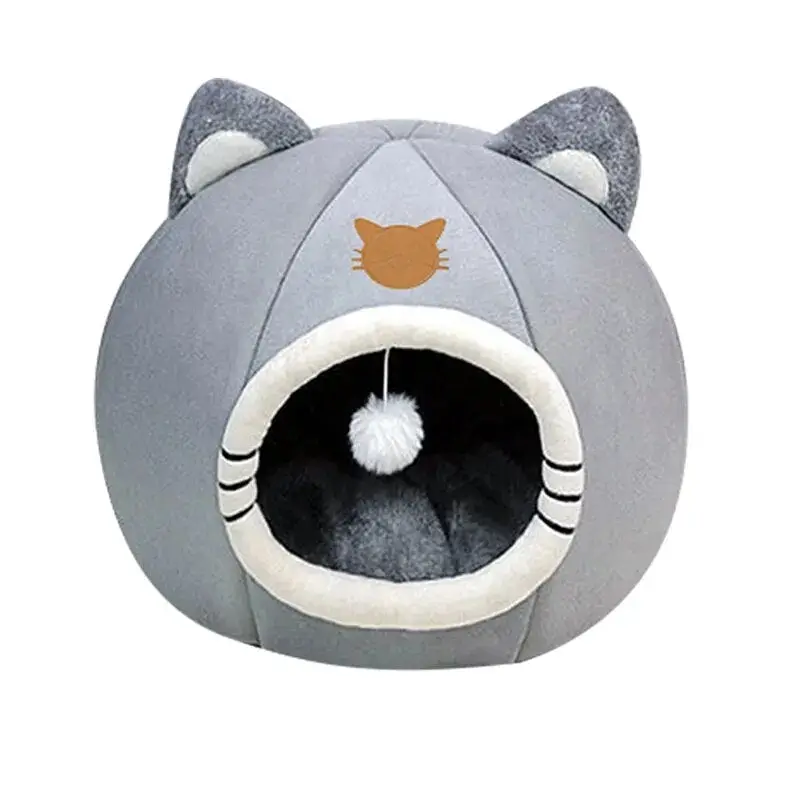 Panier Douillet pour Chat en Coton - Bords Rembourrés