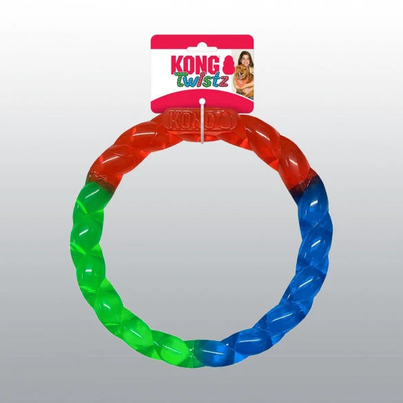 Jouet Kong Twistz Ring chien