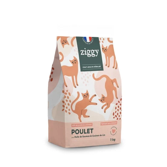 Ziggy adulte stérilisé - croquettes chat