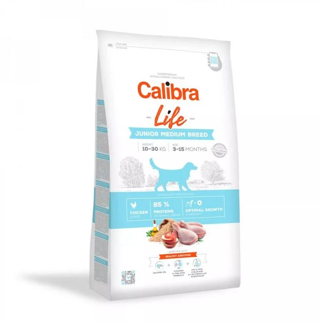 Calibra Life Junior Medium Chicken - croquettes chiot