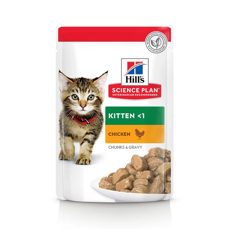 Hill's Science Plan Kitten en bouchées saveurs mixtes – pâtée chaton