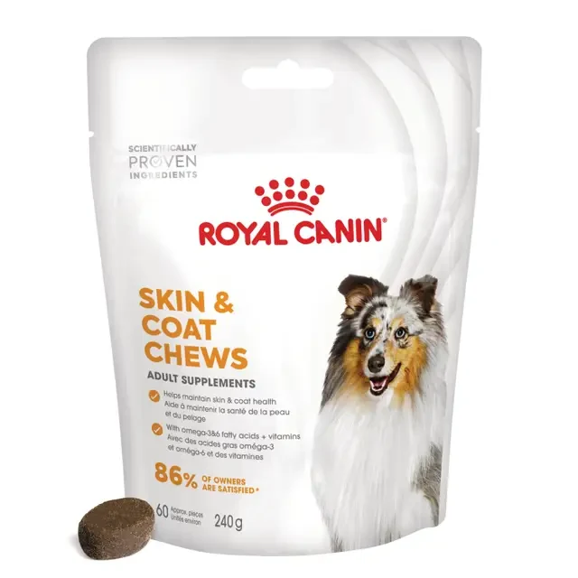 Aliment complémentaire Skin & Coat Chews Adult Dog Supplements chien